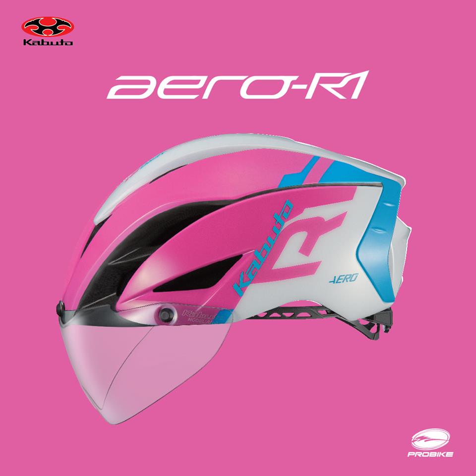 หมวกจักรยาน KABUTO AERO-R1 HELMET 2019 (มี 1 เลนส์ใส)
