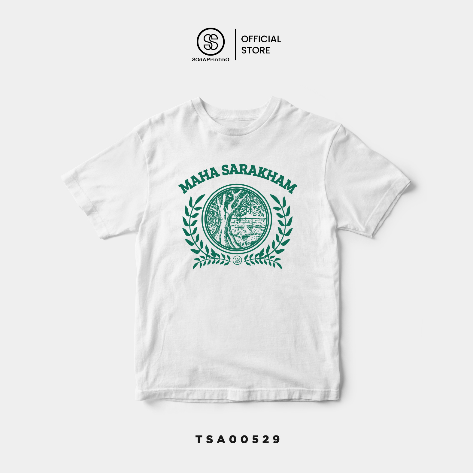 เสื้อยืด พิมพ์ลาย ตราสัญลักษณ์จังหวัดมหาสารคาม Maha Sarakham รหัส TSA00529 #ตราสัญลักษณ์จังหวัด #SOdAtee #SOdAPrintinG