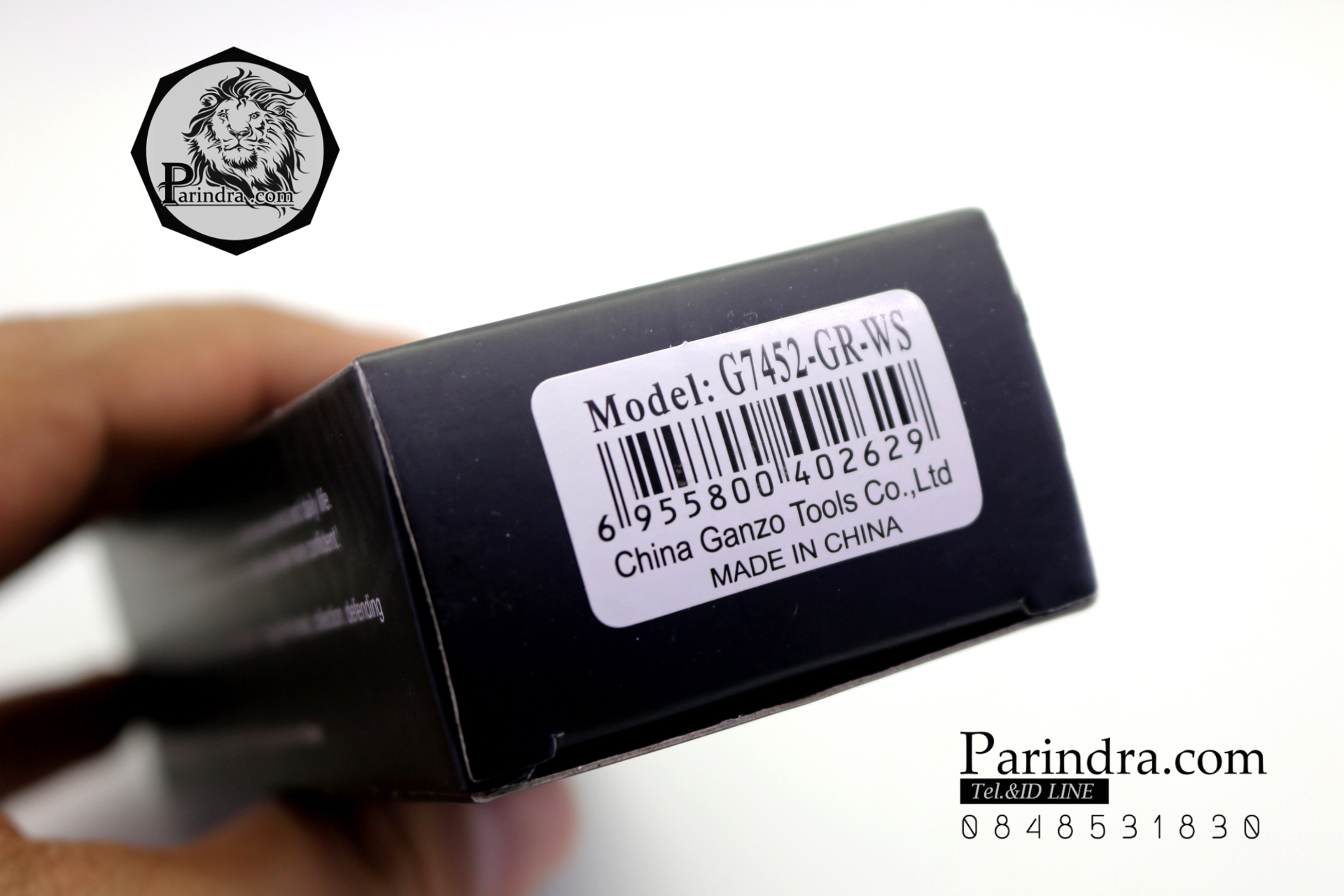 มีดพับ Ganzo กานโซ่ รุ่น Ganzo G7452-GR-WS ใบเงินด้ามเขียว ของแท้ 100%