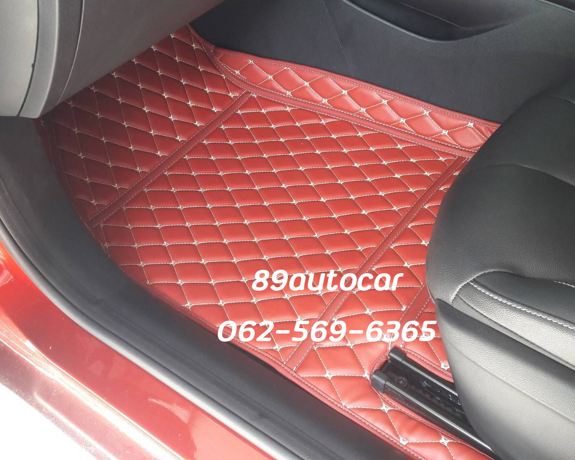 พรมรถยนต์ MG EP ปูพรมหกดี สีแดงไวน์ เต็มคัน