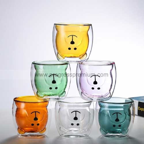 แก้วDouble Wall การตูนสัตว์250ml