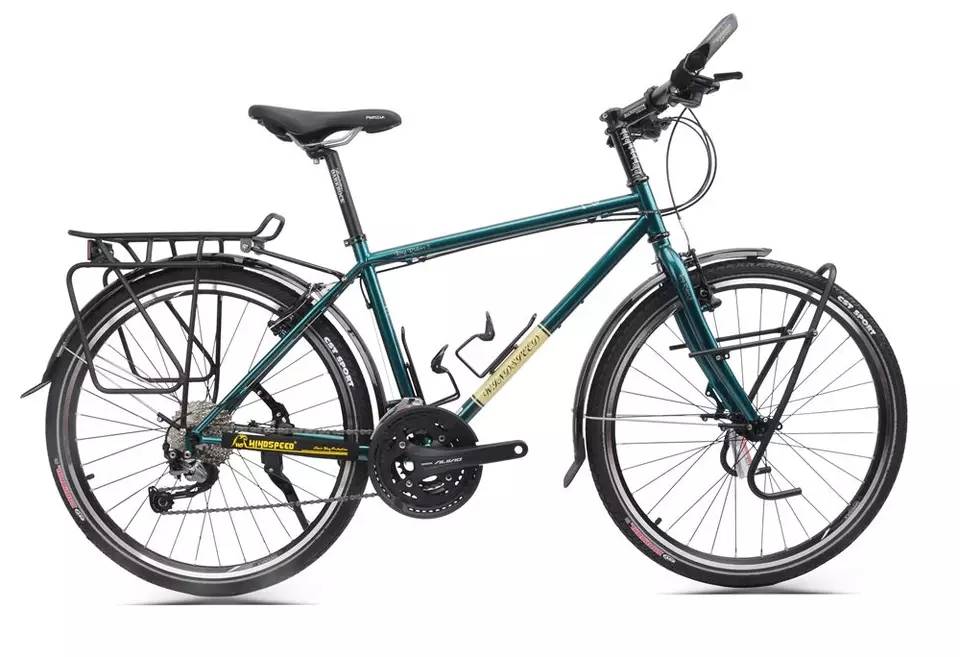 จักรยานทัวร์ริ่ง DARKROCK Windspeed LongRiders II Touring Bike Entry level Travel Bicycle 26inch ALIVIO M4060 27Speeds Chrome-Molybdenum 4130 Steels