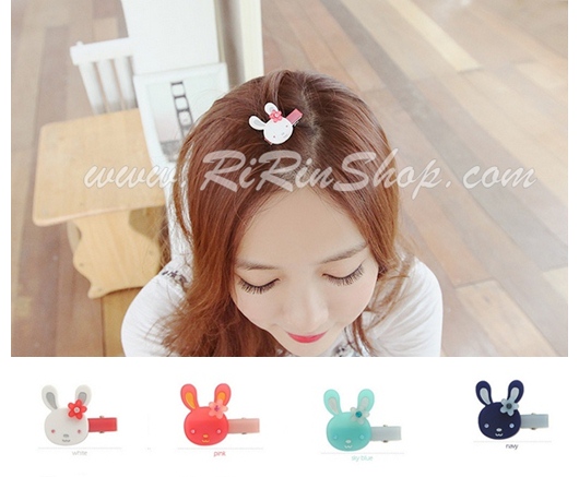 Renachris กิ๊บปากเป็ดกระต่ายเซลลูโลสแต่งคริสตัล Swarovski ( ขาว, ชมพู, ฟ้า )