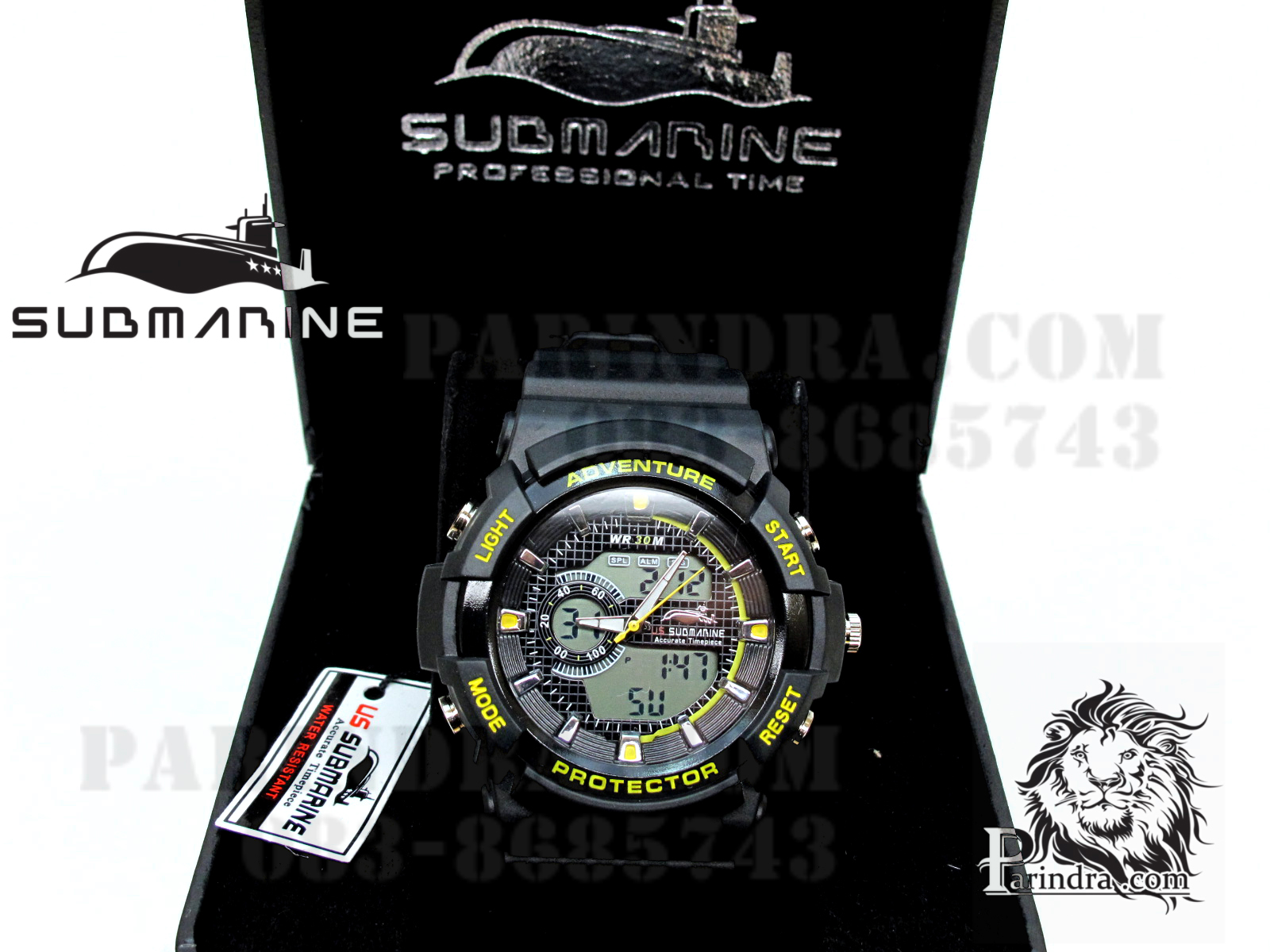 US submarine Protector รุ่น TP3147M สีดำตัดเหลือง