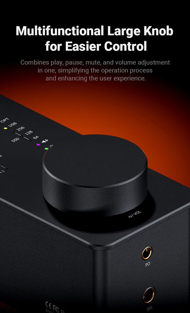 Fosi Audio SK02 DAC/AMP ตั้งโต๊ะขนาดเล็ก ชิป ESS ES9038Q2M+SGM8262 ประกันศูนย์ไทย