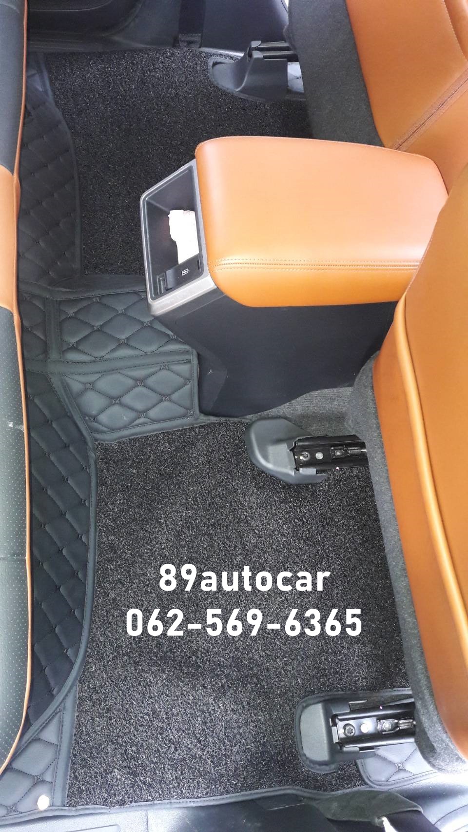 พรมรถยนต์ Mitsubishi Triton 4 ประตู 2016-2021 ปูพรม8D สีดำ