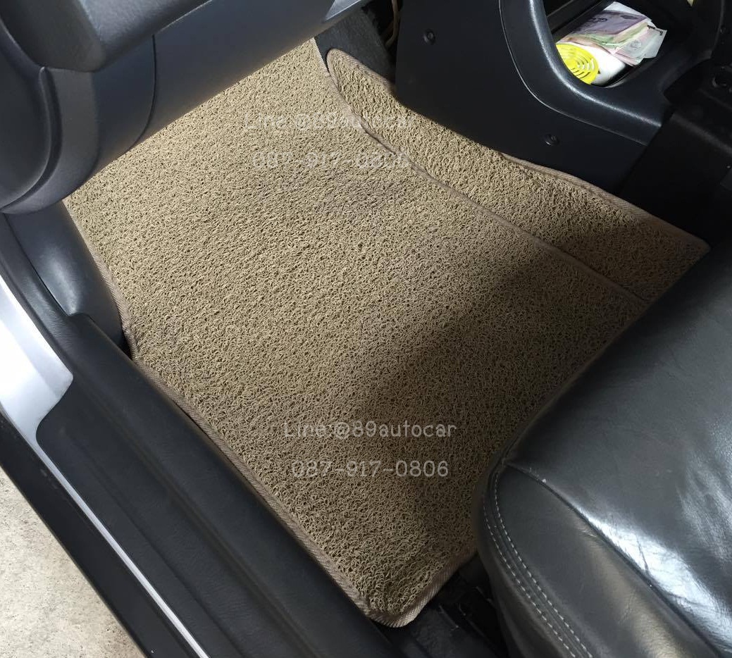 ขายพรมปูพื้นรถยนต์ราคาถูก Honda Civic 2000 (ตาโต) ไวนิลสีครีมขอบครีม