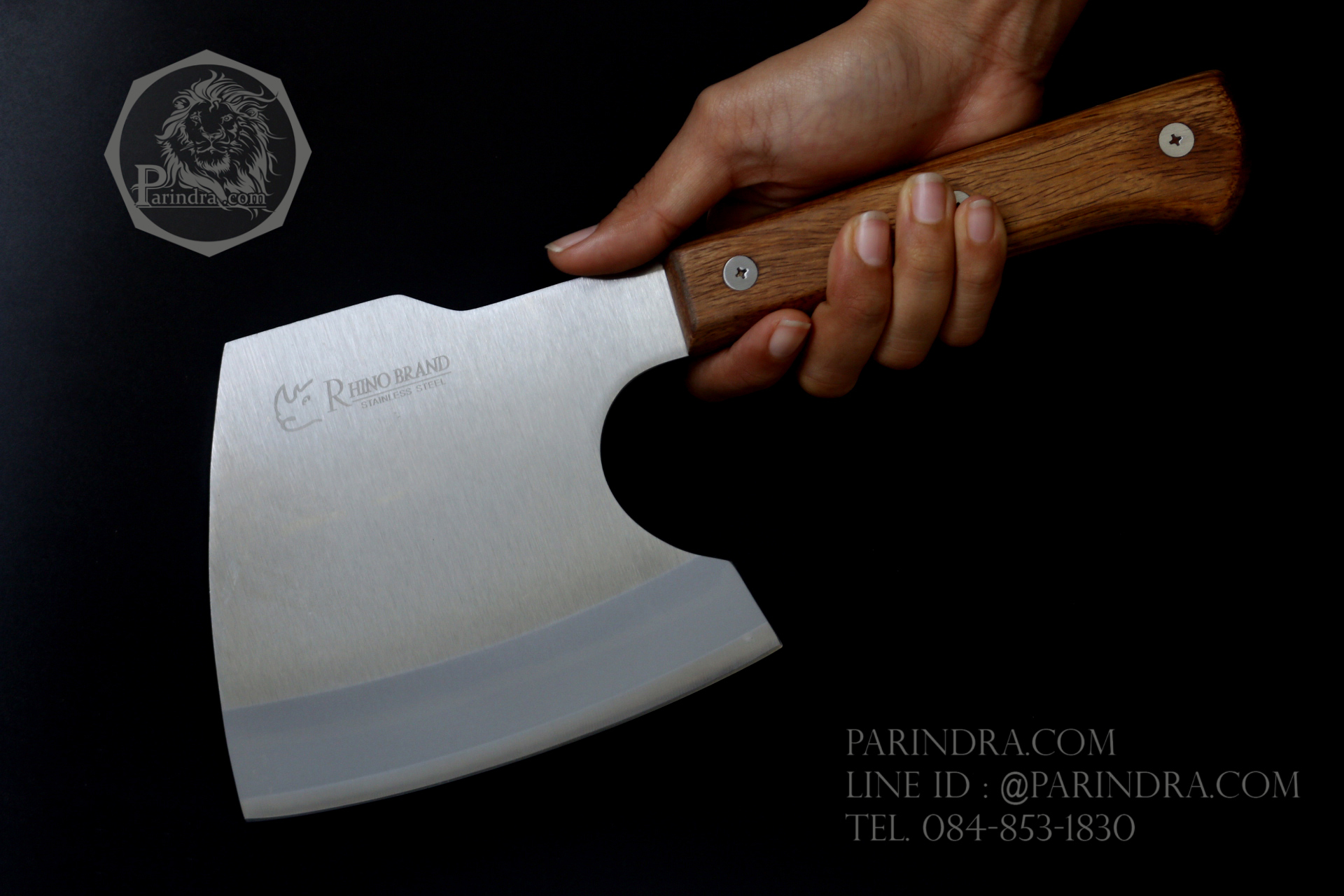 ขวานตราแรด Rhino Brand No.125 ขนาดใหญ่ น้ำหนักดี ทนทาน ด้ามไม้แท้ ขนาด 12 นิ้ว (ของแท้)