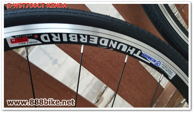 ชุดล้อเสือหมอบ TUNDERBIRD 700C พร้อมยาง KENDA 700X26C ,E-WST700CT