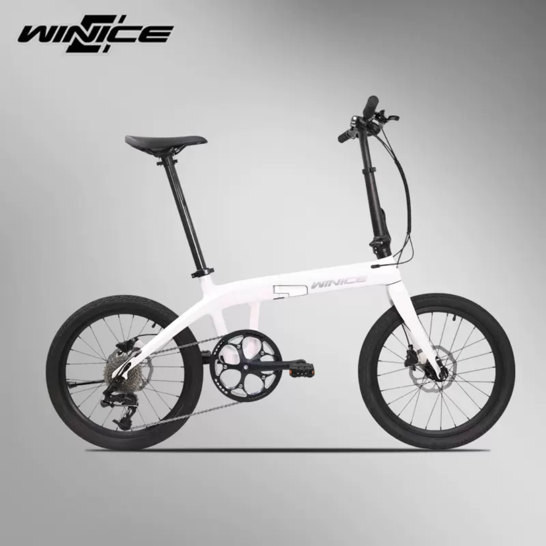 WINICE FD01 Aurora Folding Carbon Bike | 10-Speed Shimano Tiagra | Hydraulic Disc Brakes | Ultra-Light 9.7kg