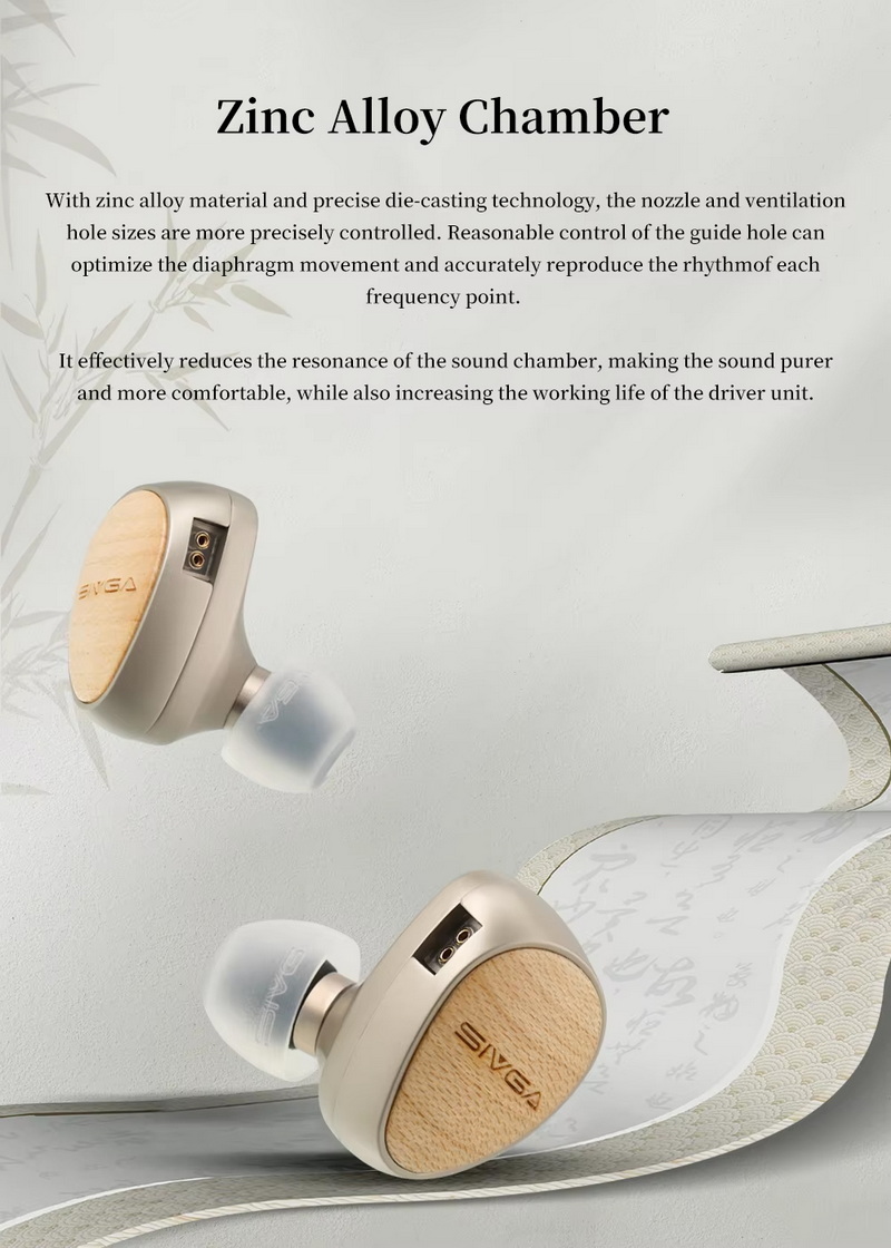 SIVGA Que หูฟัง IEMs ไดรเวอร์ไดนามิก ไดอะแฟรมชุบเบริลเลียม เบสหนักแน่นสมจริง ประกันศูนย์ไทย