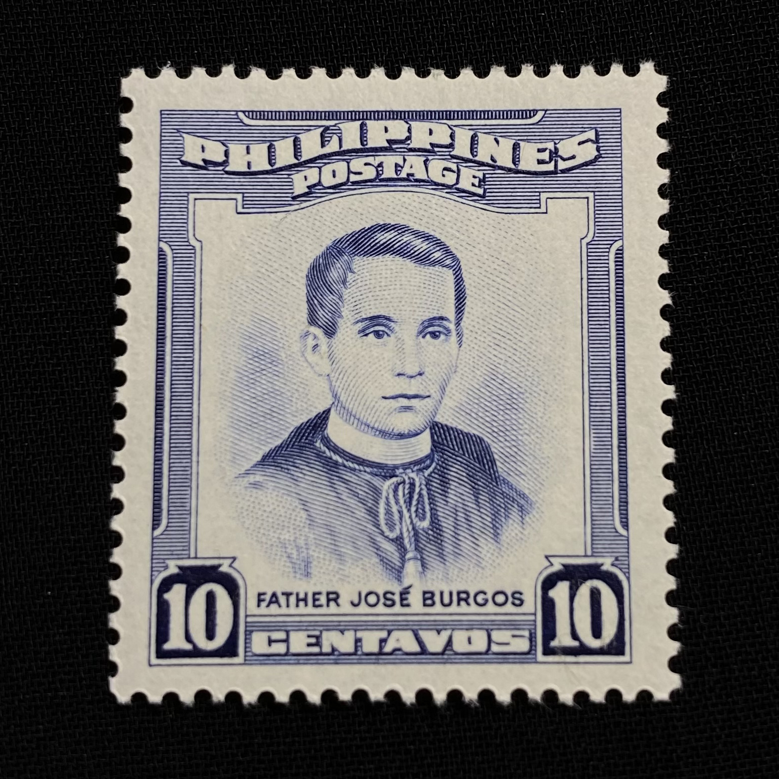 แสตมป์ฟิลิปปินส์ ชุด บุคคลสำคัญ Father Jos´e Burgos ปี 1955 - PHILIPPINES