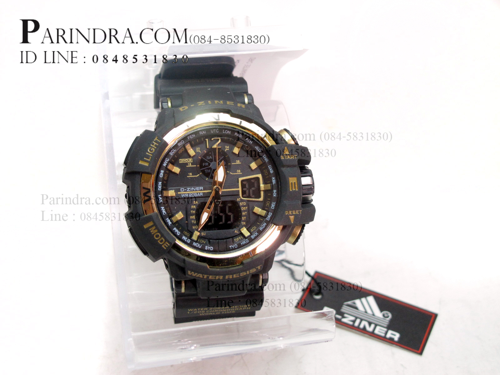 นาฬิกา D-ZINER ขอบเข็มทิศสีทอง