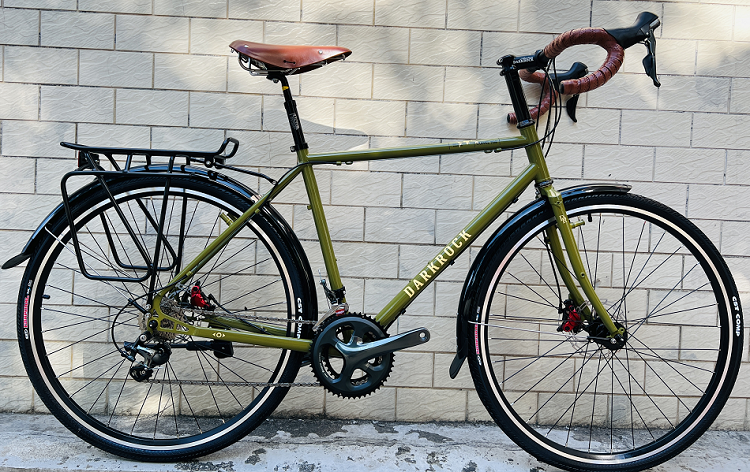 จักรยานเสือหมอบ DARKROCK DK520 Toruing road bike เเฟรมเหล็ก Renault เกียร์ TIAGRA 2*10สปีด ล้อ 700C 2022
