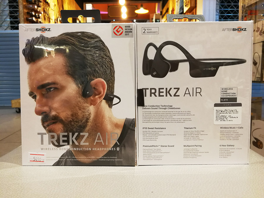 Aftershokz Trekz Air รุ่นท๊อป หูฟังออกกำลังกาย ไร้สาย ระบบ Bone conduction เบาสบาย เสียงเทพ ได้ยินเสียงรอบข้างและปลอดภัย