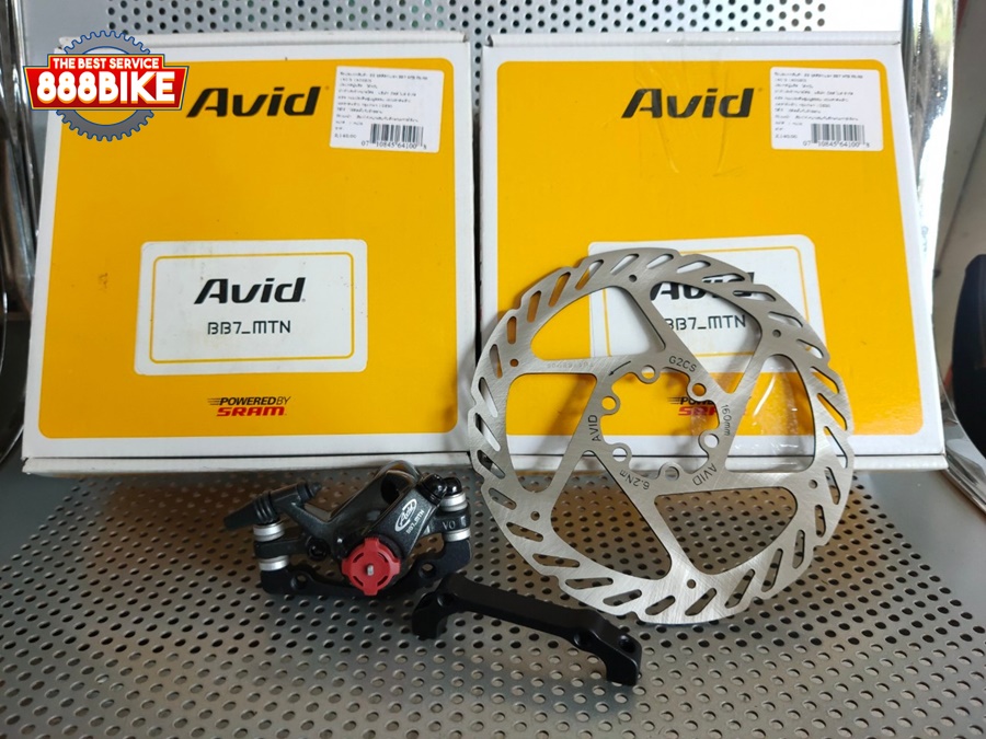 ชุดดิสเบรกสาย Avid BB7 MTB Mechanical Disc Brake ดิสค์เบรกเคเบิ้ล (ได้คาลิปเปอร์+ใบดิส) คู่ หน้าหลัง