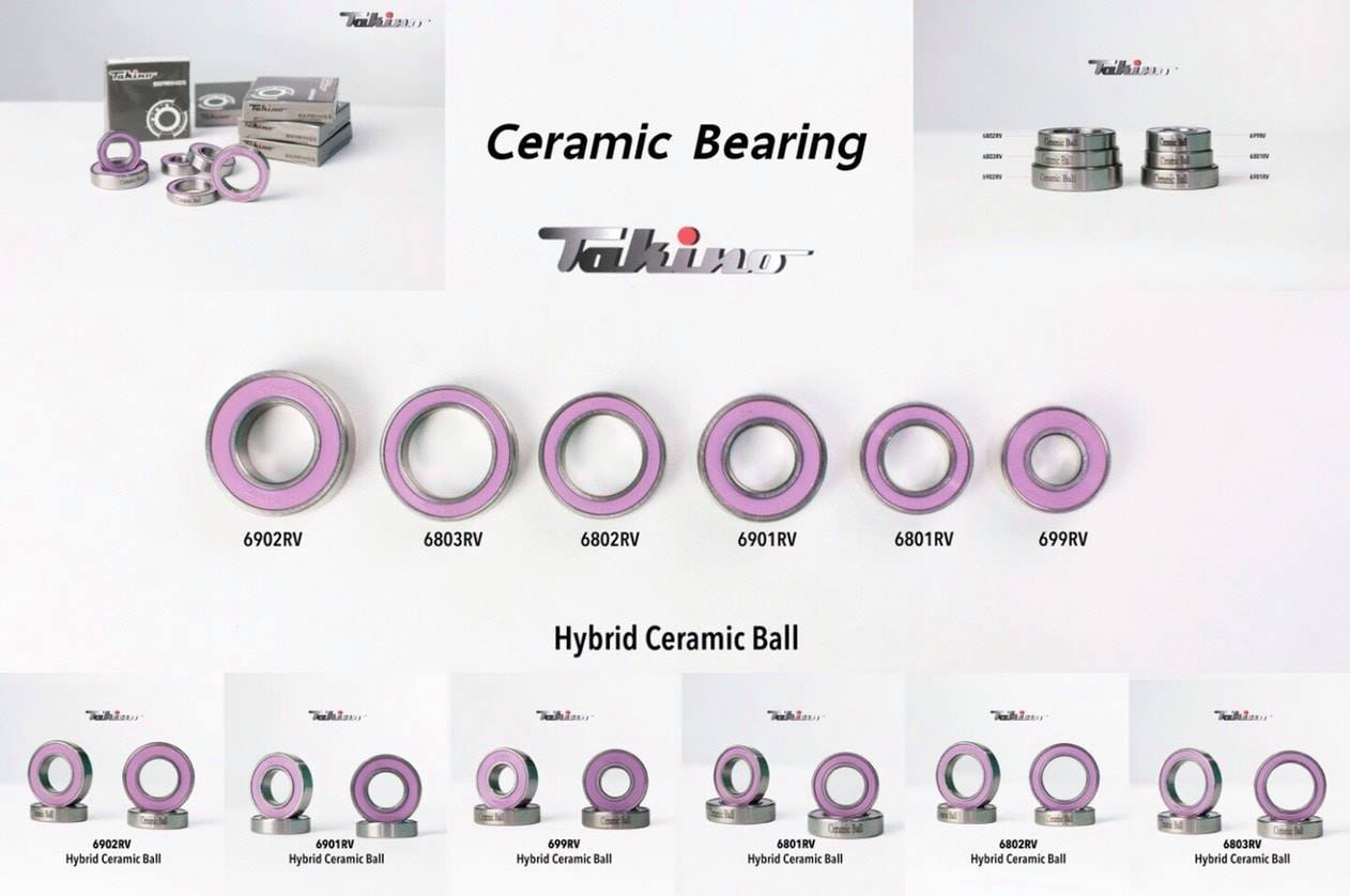 ตลับลูกปืนเซรามิค TAKINO CERAMIC BALL BEARING (มีตัวเลือกขนาด)