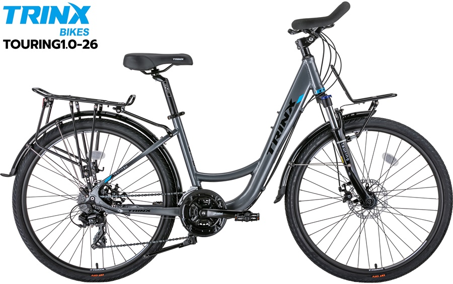 จักรยานทัวร์ริ่ง TRIN-X TOURING 1.0 SHIMANO 24 สปีด ชิมาโน่ ดิสน้ำมัน เฟรมอัลลอยด์ TRINX MY2023
