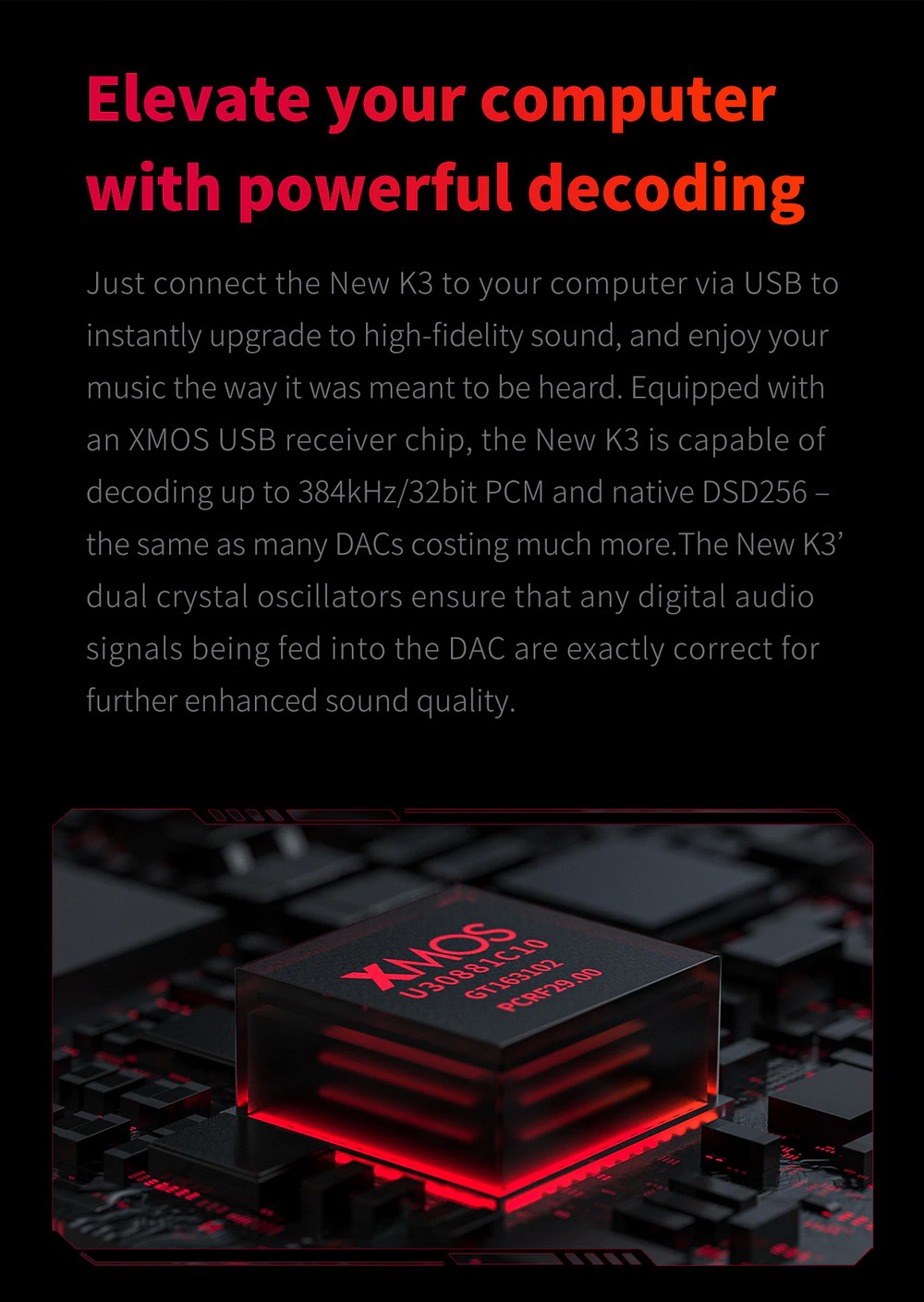 ขาย FiiO K3S DAC/AMP ตั้งโต๊ะระดับเรือธง รองรับPCM 32Bit/384kHz , DSD256