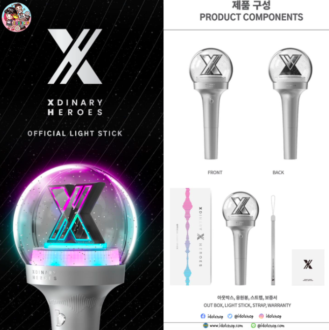 Pre. แท่งไฟ #Xdinary Heroes OFFICIAL LIGHT STICK รับประกันของแท้ 100% (รอนำเข้า 14-25 วัน)