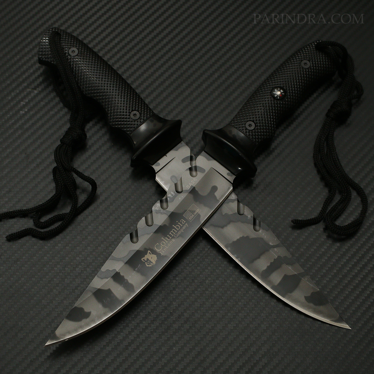 มีดเดินป่า COLUMBIA รุ่น SA26 ใบมีดลายพราง
