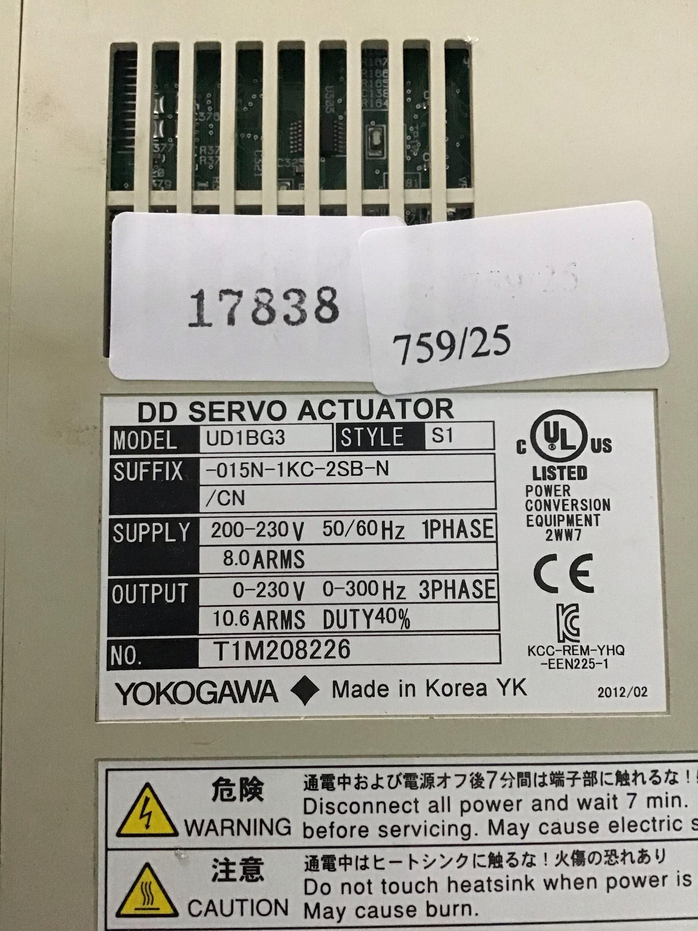 UD1BG3 SERVO DRIVE " YOKOGAWA "