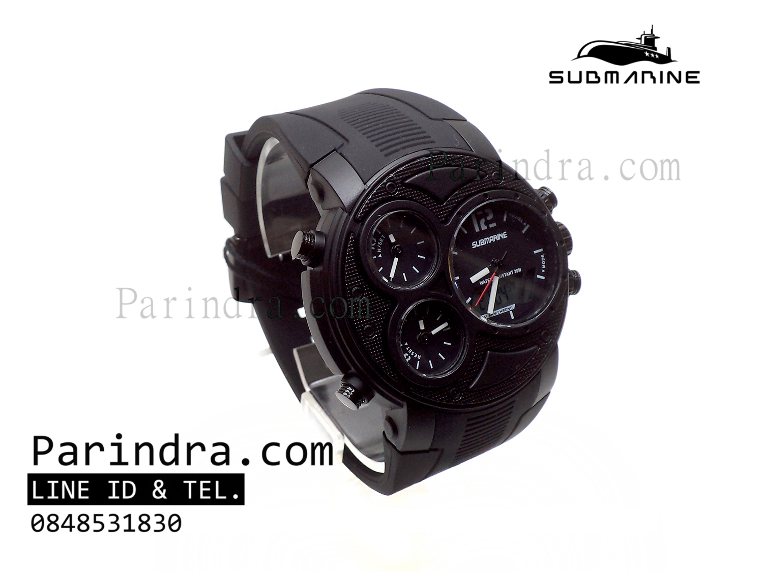 นาฬิกา US submarine 3 Analog รุ่น TP3174M สีดำล้วน