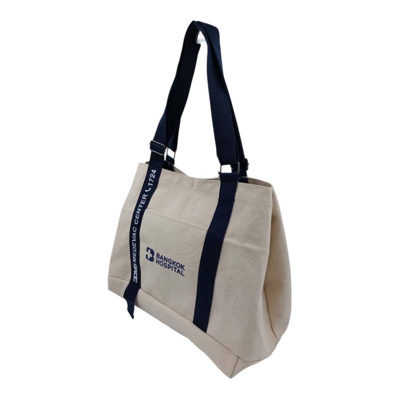 กระเป๋าแคนวาส พร้อมสายสะพาย ทรง Tote bag