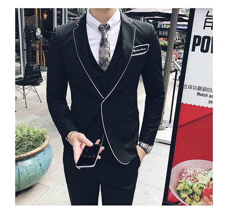 Pre-order ชุดสูทชาย สีดำ เข้ารูป