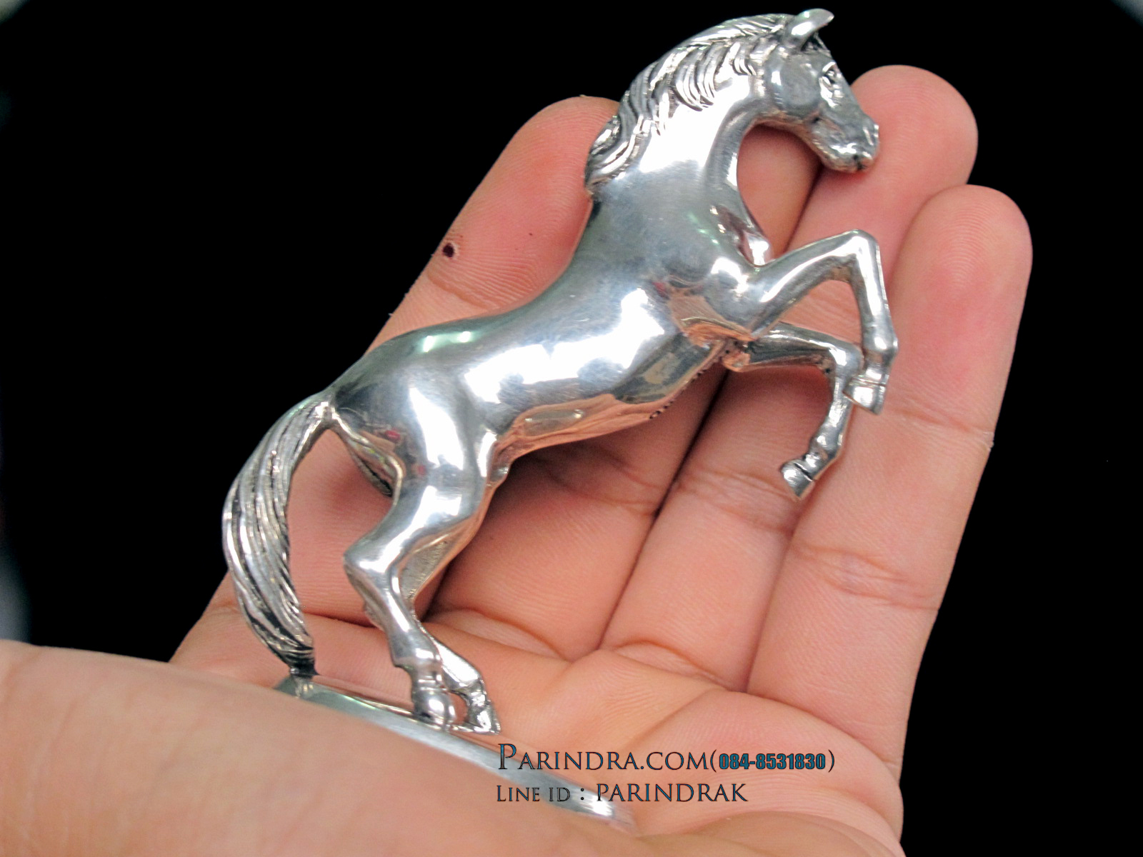 รูปหล่อรูปม้า จากโลหะ Pewter งานฝีมือคนไทย 100% (สวยมากๆคล้ายเนื้อเงินแท้)