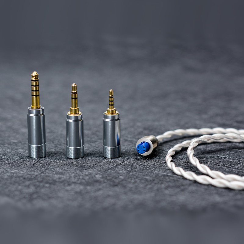 ขาย BGVP F3 สายหูฟัง 6N OCC ชุบเงินถัก ถอดเปลี่ยนหัวแจ๊คได้