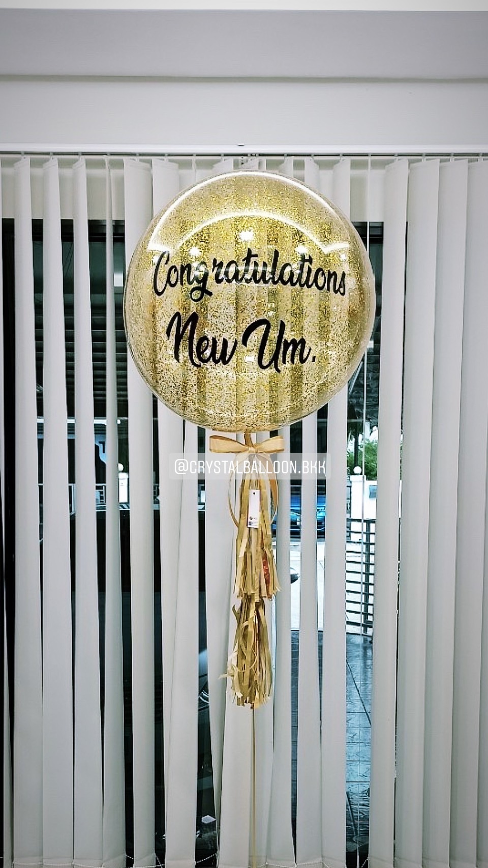 ลูกโป่ง แสดงความยินดี ในโอกาสพิเศษ อื่น ๆ Bubble ขนาด 24" Theme สีทอง พร้อมตกแต่ง สามารถเปลี่ยนสีลูกโป่ง/เปลี่ยนข้อความ/เปลี่ยนขนาดได้