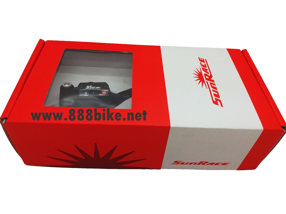มือเกียร์เสือภูเขา Sunrace 3x7สปีด M30 มีสาย (มีกล่อง)