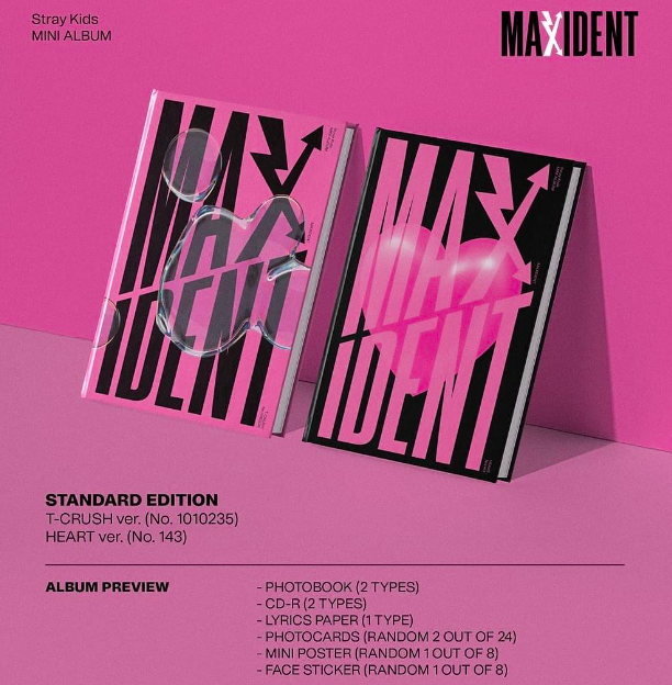 อัลบั้ม (Benefit Gif) #StrayKids - Mini album MAXIDENT Standard ver. (Random) -ปิดรับ 2022-10-05-