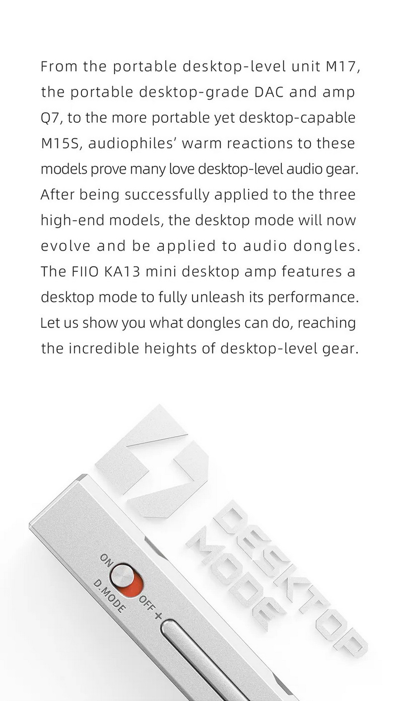 FiiO KA13 DAC/AMP พกพา ชิป Dual DACs + Dual Op-Amps รองรับ Hi-Res ประกันศูนย์ไทย