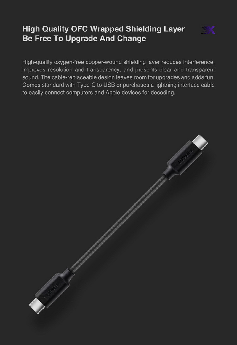 Simgot DEW4X DAC/AMP พกพาจิ๋ว ชิป DAC CS43198 x2 ถอดอัพเกรดสายได้ ประกันศูนย์ไทย