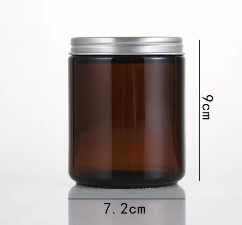 แก้วสีชา ฝาเงิน ขนาด 250 ml.