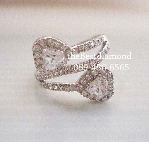 SR005RD+++แหวนเอี้ยวPerfect Style++แหวนเงินแท้ ดีไซน์สวยหรู แบบร้านจิวเวลลี่ทันสมัย ตามcounter ห้างเลย เหมือนของแท้สุดๆ เล่นไฟวิ๊งๆ รับประกันความสวย