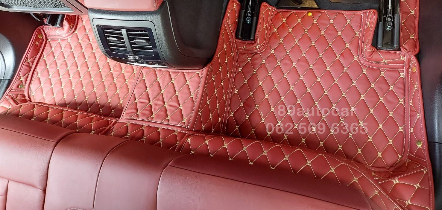 พรมรถยนต์ BMW X4 2021 ปูพรม6D สีแดงไวน์ เต็มคัน
