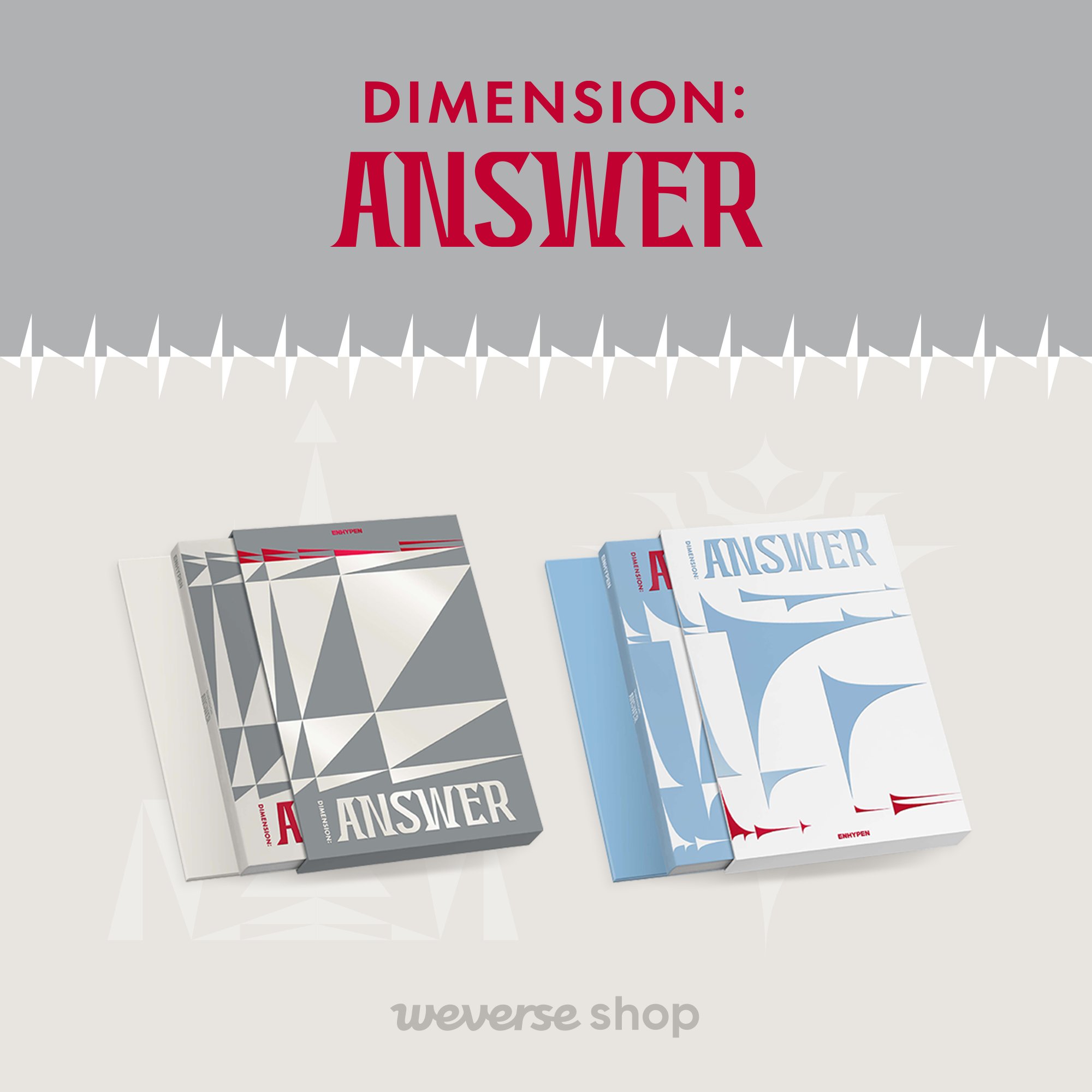 อัลบั้ม #ENHYPEN - [DIMENSION : ANSWER] + POSTER สุ่มเวอร์ชั่น