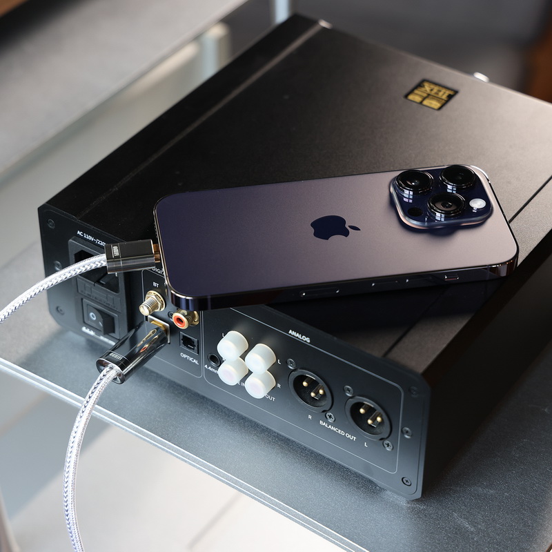 DD TC09BL สายแปลง Lightning เป็น USB TypeB สำหรับเครื่องเสียง