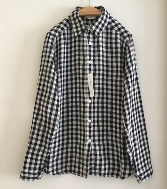 เสื้อเชิ้ตผ้าฝ้ายนุ่มลายสก็อต