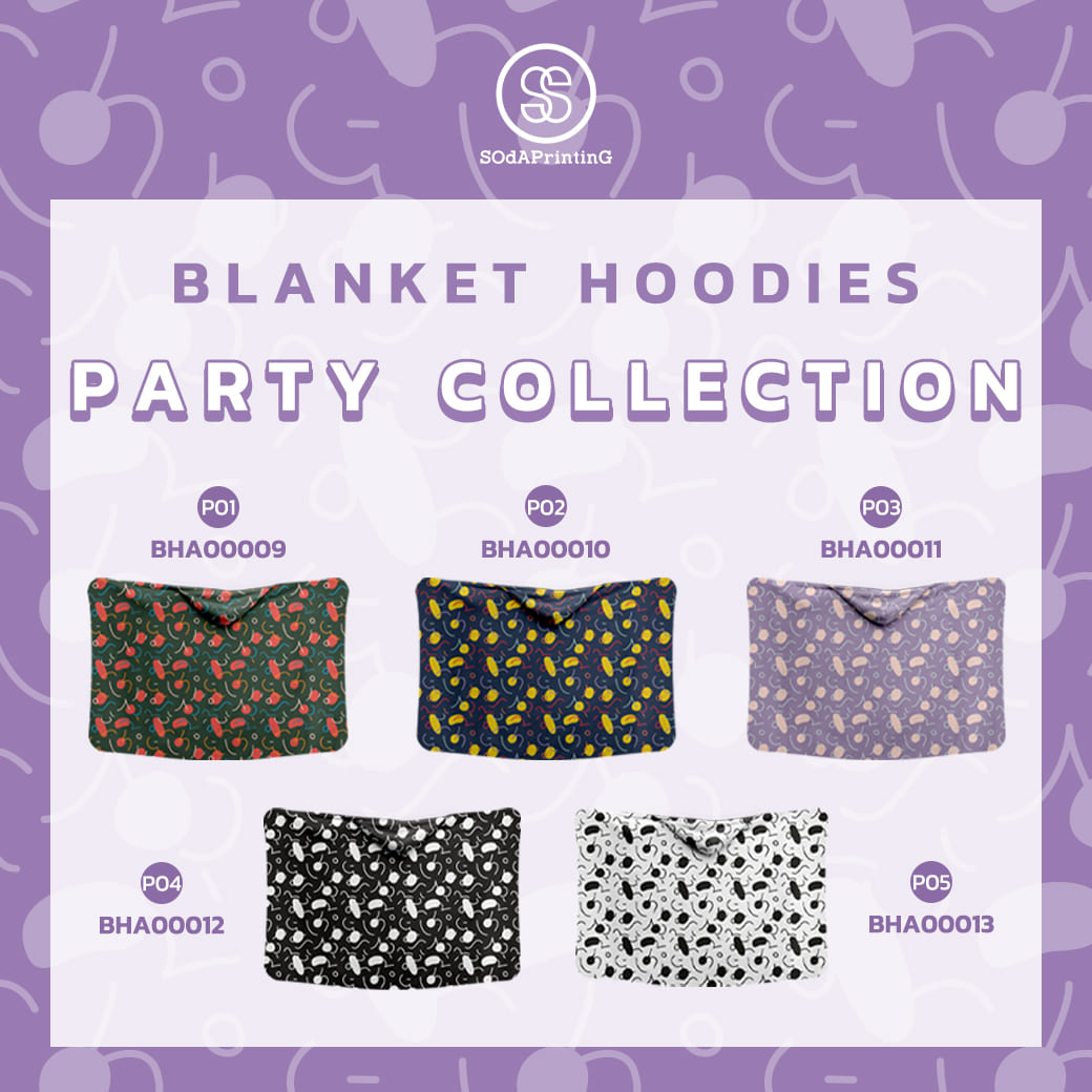 ผ้าห่มฮู้ด Blanket Hoodies Party Collection รหัส BHA00010 #SOdAblanketHoodies #SOdAhome