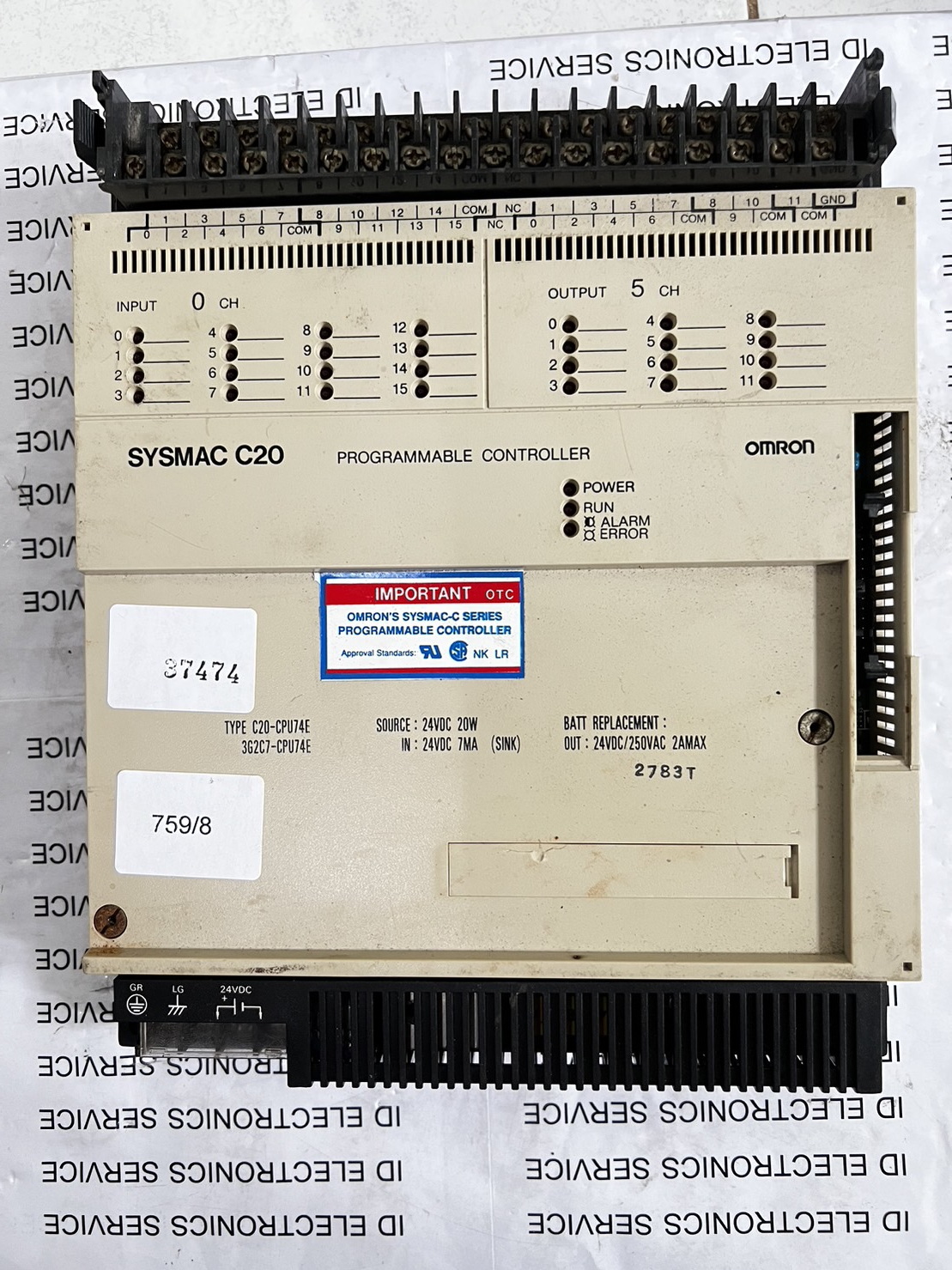 SYSMAC C20 PLC “ OMRON ”