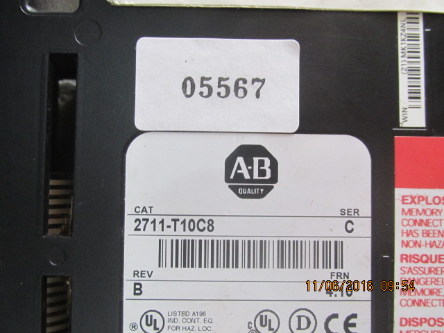 LCD TOUCH SCREEN “ ALLEN-BRADLEY ” รุ่น 2711-T10C8