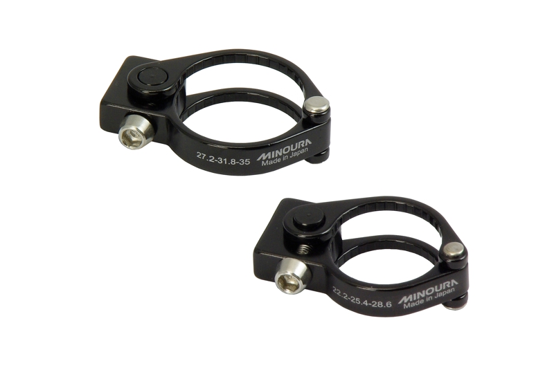 MINOURA ขาจับเพิ่มพื้นที่แฮนด์ แบบจับแฮนด์ O.V. SGS-400-OS, สีดำ