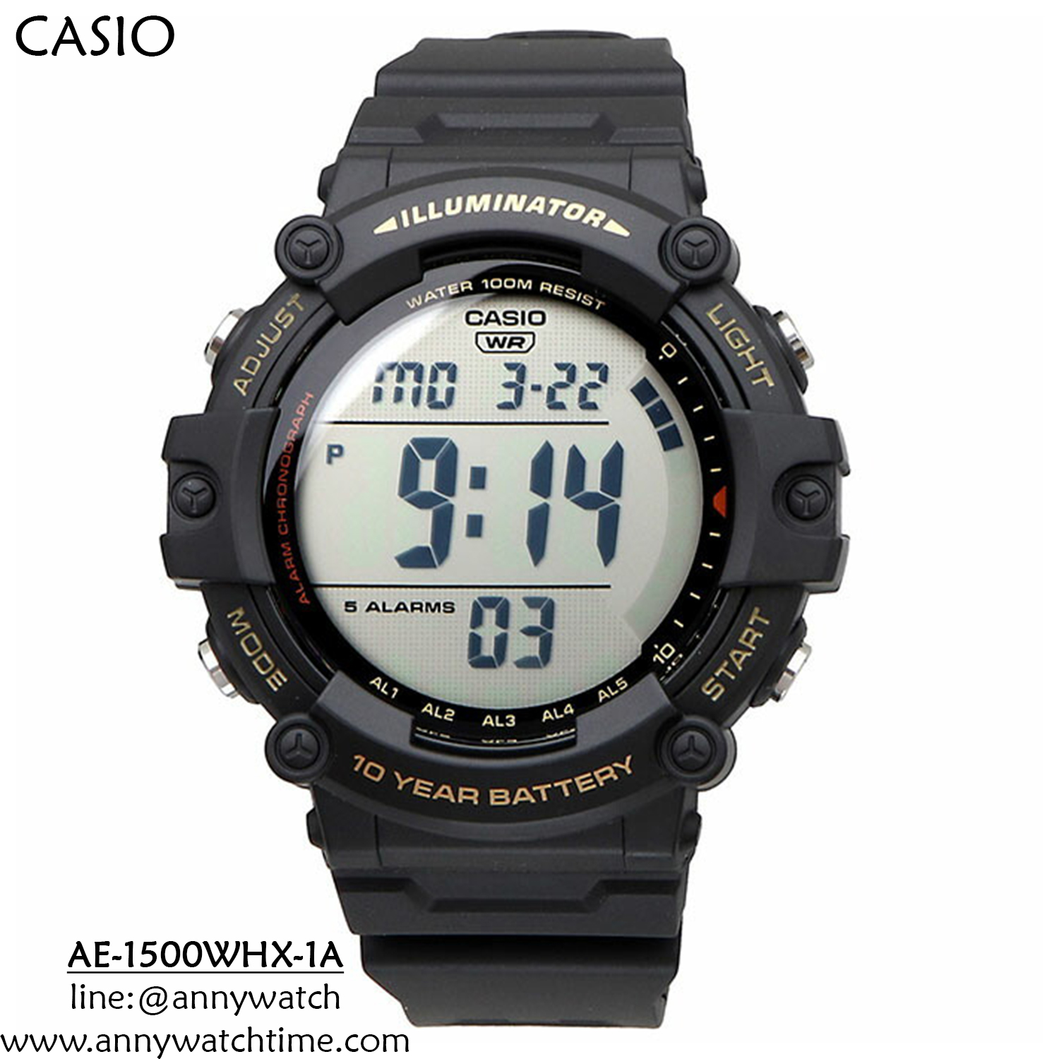 CASIO AE-1500WHX-1A