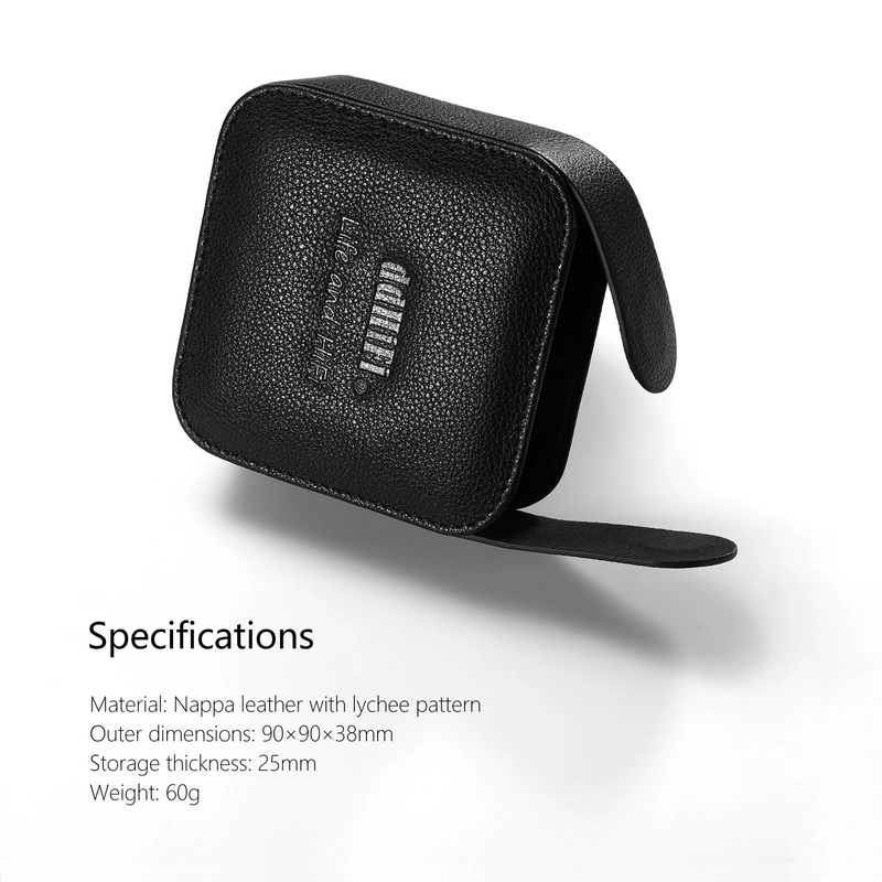 ขาย DD C90 เคสหนัง สำหรับเก็บหูฟัง ขนาดเล็กพกพาง่าย ระบบฝาพับแม่เหล็กสองด้าน