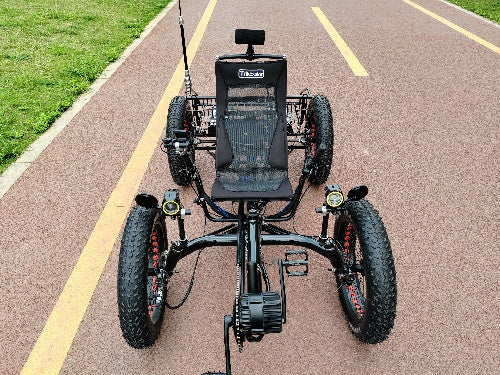 Electric Recumbent Quad Bike TrikExplor F420E – 4 Fat Tires, 500W, 48V 20Ah Battery