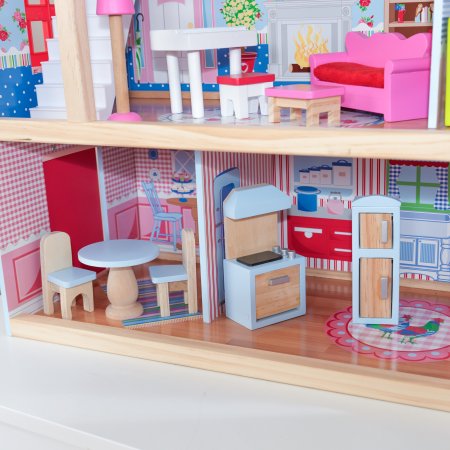 KidKraft Chelsea Doll Cottage with Furniture บ้านตุ๊กตาเชลซี คอทเทจ มาพร้อมกับเฟอร์นิเจอร์